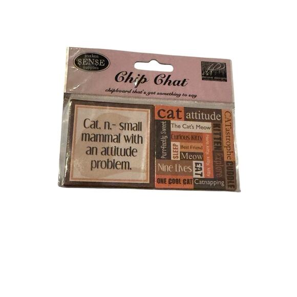 Lot 6 Cat Scrapbook Stickers Embellishments Daisy Hill Paper Bliss Miss Elizabet - Picture 2 of 8